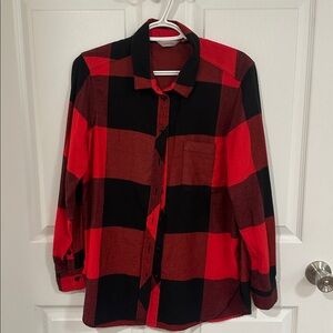 Athleta Buffalo Plaid Long sleeve shirt